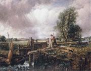 John Constable A voat passing a lock oil painting on canvas